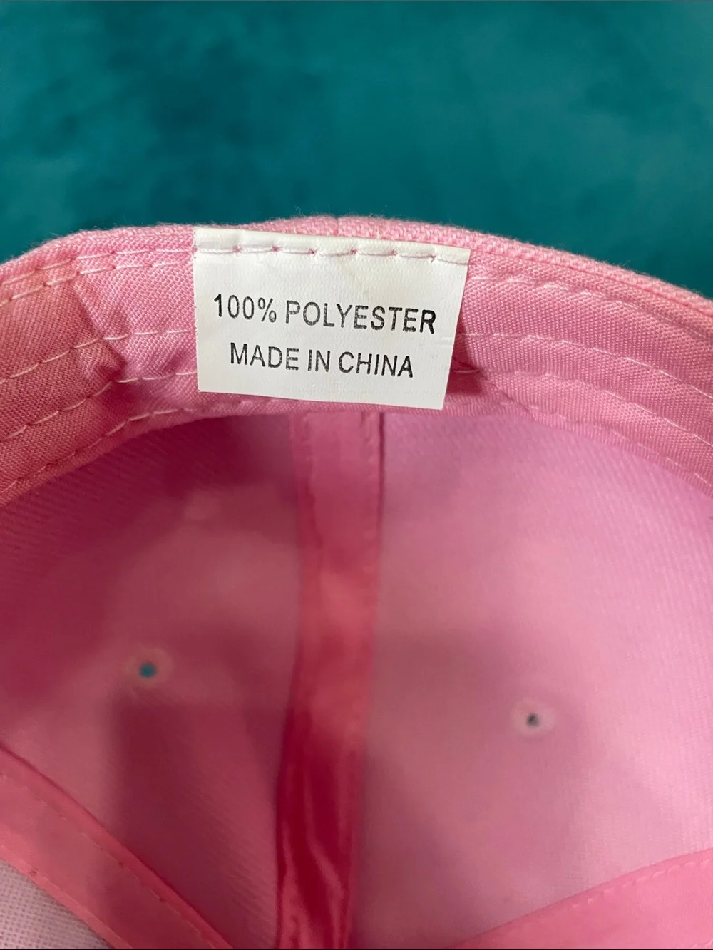 Chic Pink Floral Flower Trim Feminine Embellished Adjustable Baseball Cap